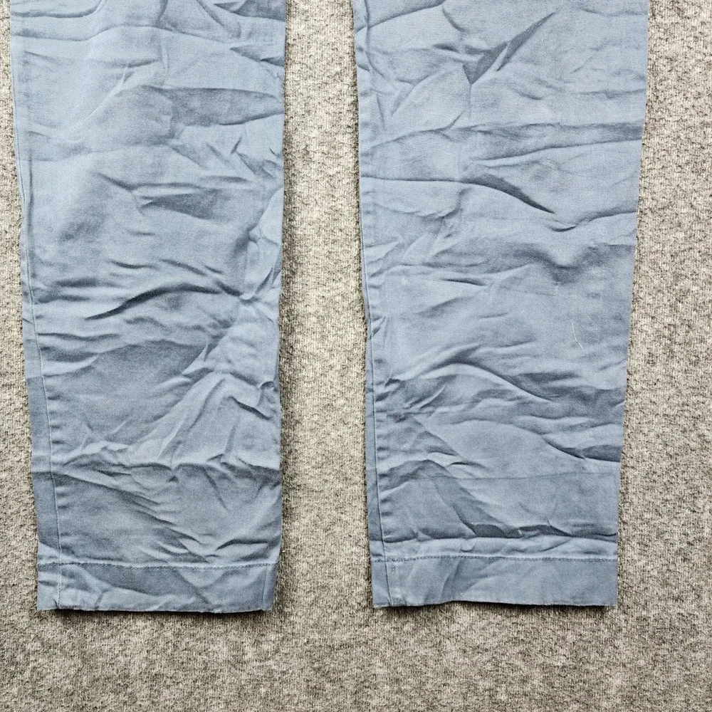J Crew Chino Pants Mens 34x34 Blue Gray Straight‎ Leg Cotton Twill Casual Work